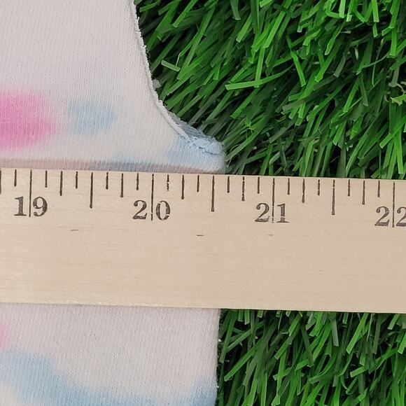 Looney-Tunes Cropped Tie-Dye Shirt Womens Medium 20x19 Baggy - Picture 13 of 13